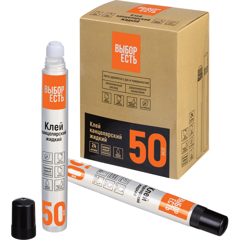 Изображение товара Клей канцелярский Выбор есть 50 мл с губкой