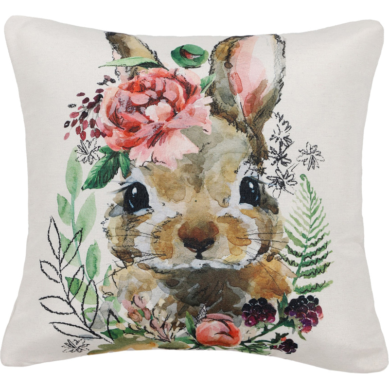 Изображение товара Подушка декоративная 40х40 см смесовая разноцветная (ПД40-068)