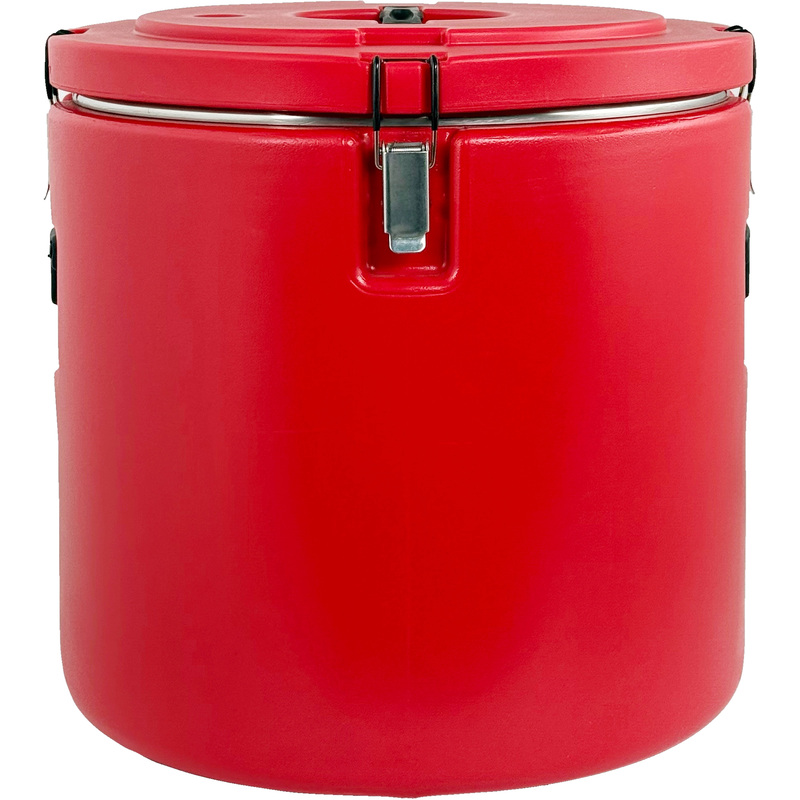 Изображение товара Профессиональный термос 48л красный для горячих и холодных блюд и напитков