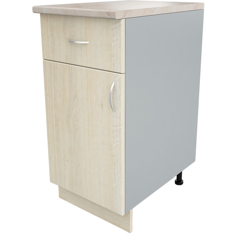 Изображение товара Уценка. Шкаф напольный Ринг АТ 040/1 (дуб шамони светлый/серый)