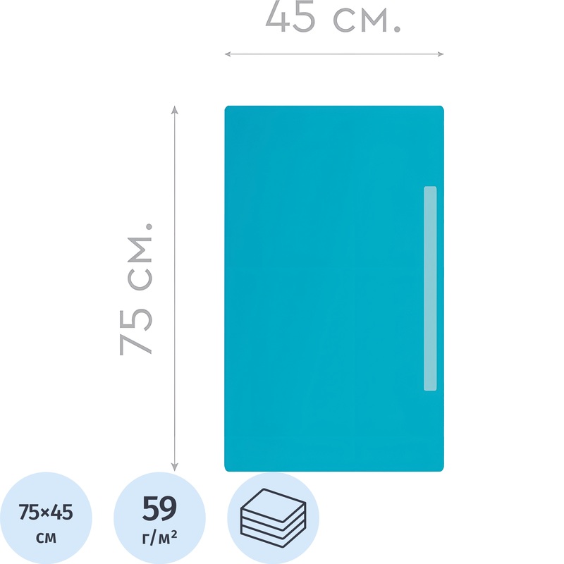 Изображение товара Одноразовая стерильная простыня каптель 75x45 см спанбонд ламинированная