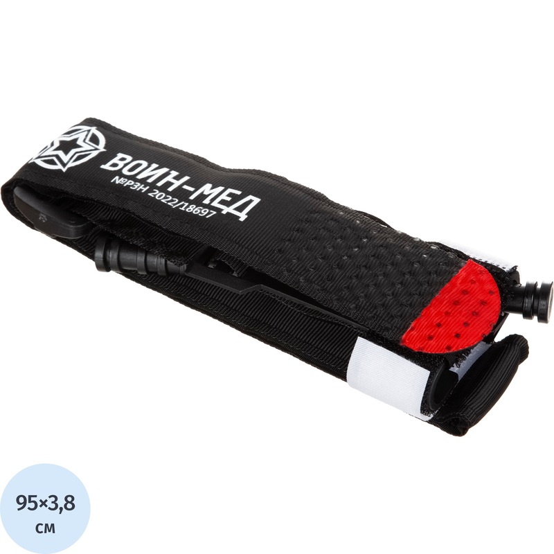 Изображение товара Жгут кровоостанавливающий Воинмед взрослый одноразовый 95x3.8 см для экстренной помощи