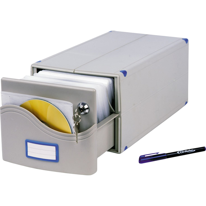 Изображение товара Бокс для CD/DVD дисков ProfiOffice МВ-200 SL на 200 дисков в конверте
