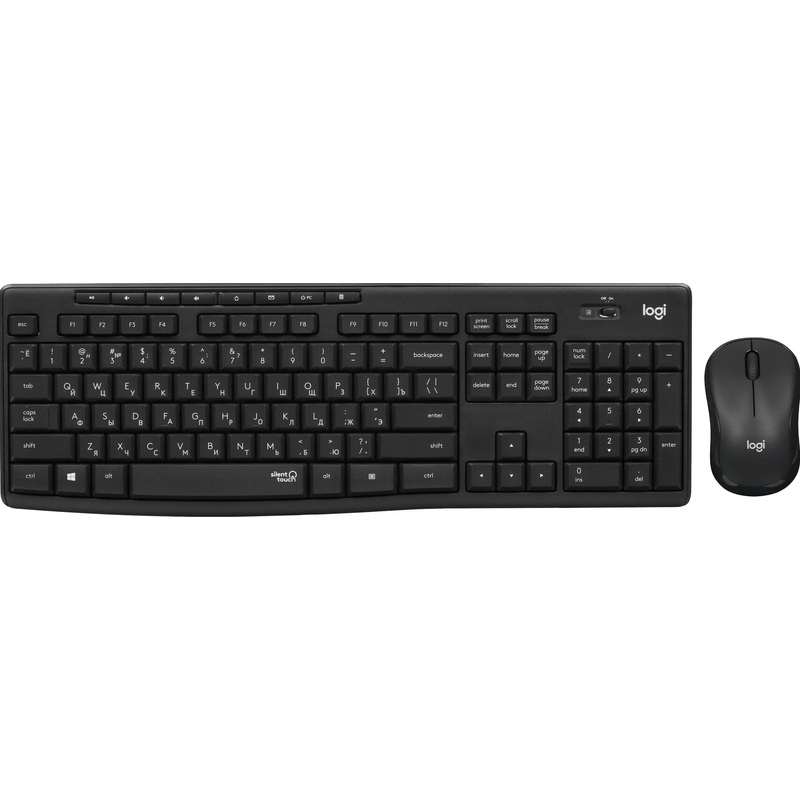 Изображение товара Комплект беспроводной клавиатуры и мыши Logitech MK295 920-009813 черный
