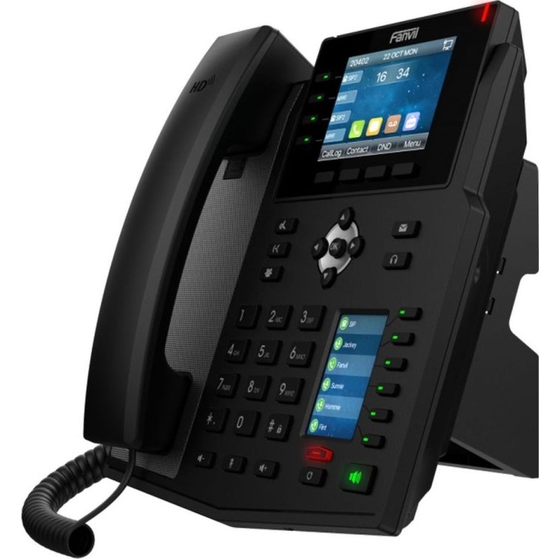 Изображение товара IP телефон Fanvil X5U проводной 16 линий с цветным дисплеем и PoE