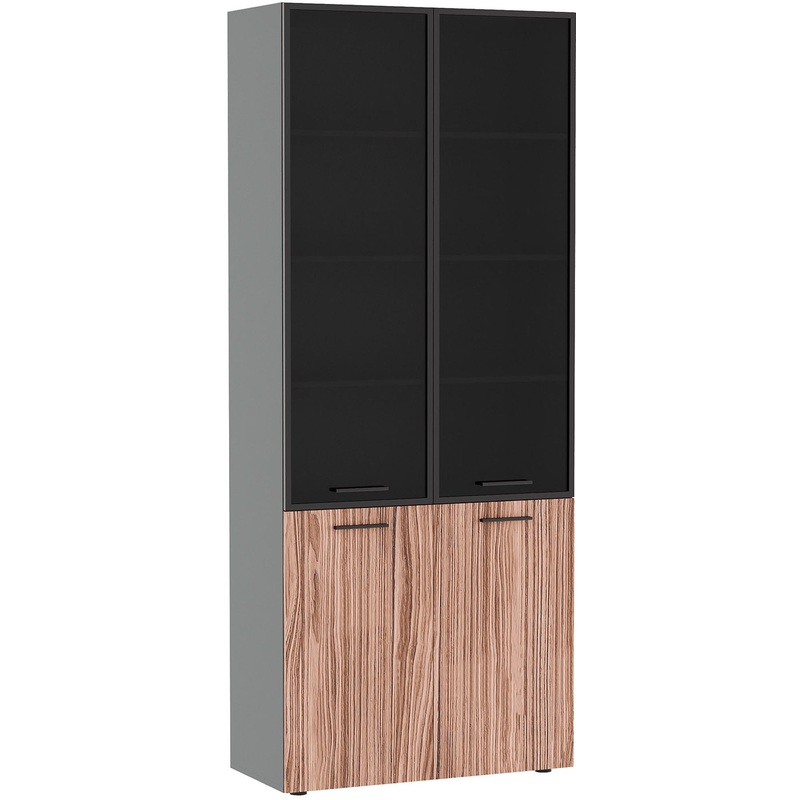 Изображение товара Шкаф для документов SS Dali DLI37250023 орех сахара / антрацит, мебель для офиса