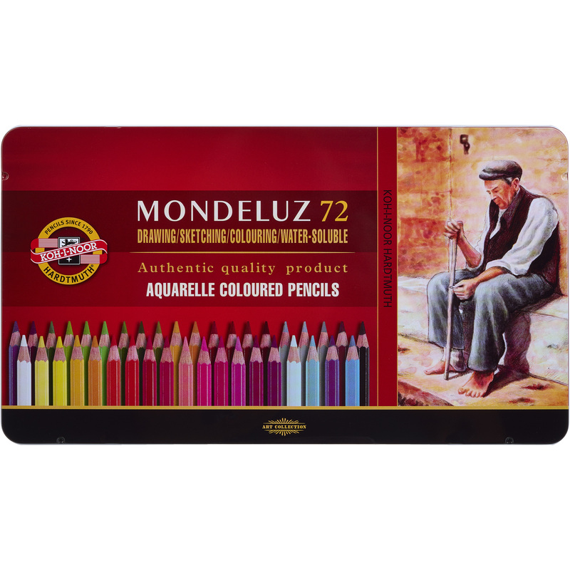 Изображение товара Карандаши акварельные Koh-i-Noor Mondeluz Old Man шестигранные 72 цвета в наборе