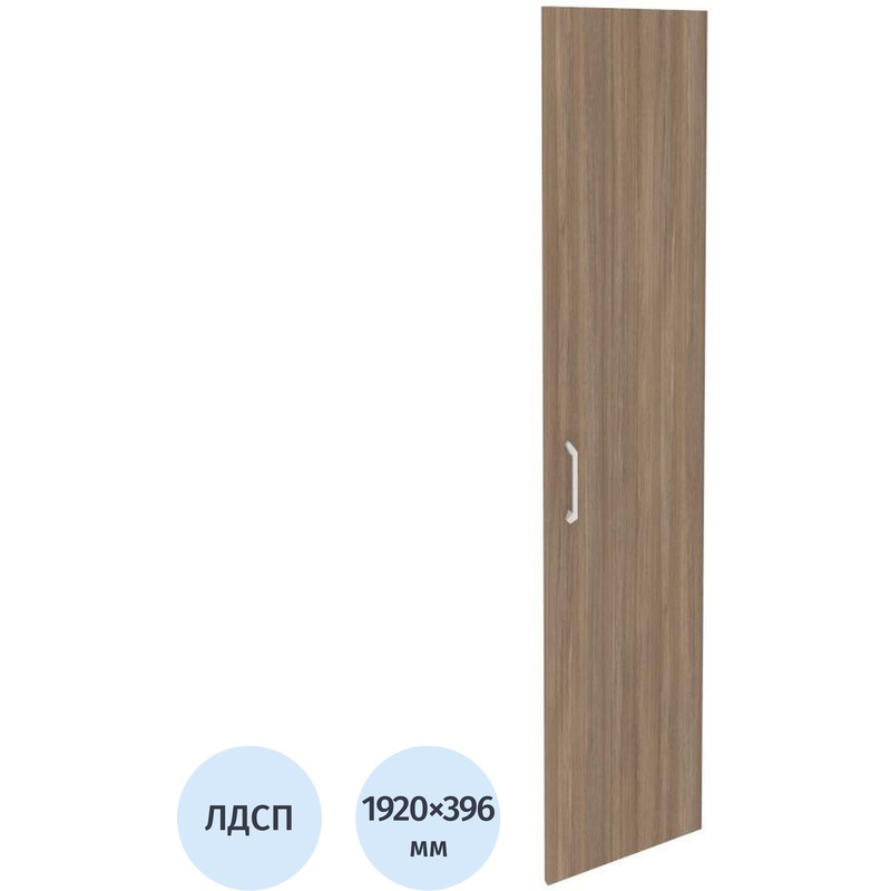 Изображение товара Дверь высокая правая Onix O.D-1(R) ЛДСП (дуб аризона, 396х1920 мм)