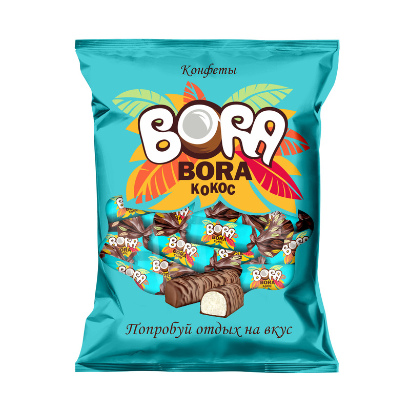 Изображение товара Конфеты шоколадные Bora-Bora 1 кг с кокосом и сливочным кремом