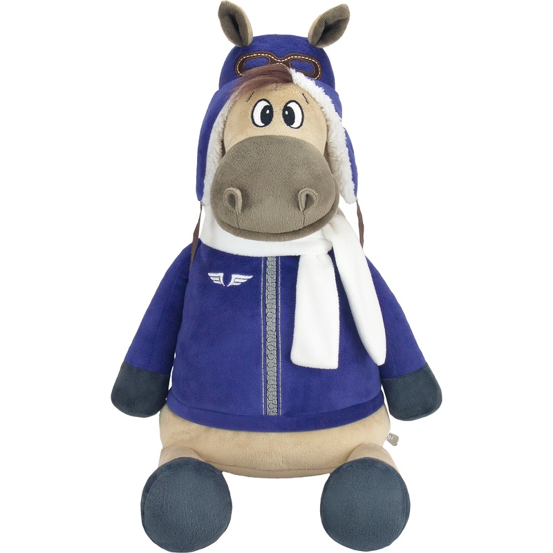 Изображение товара Новогодний сладкий подарок Ура!Подарки Роберт 1000г с мягкой игрушкой и конфетами