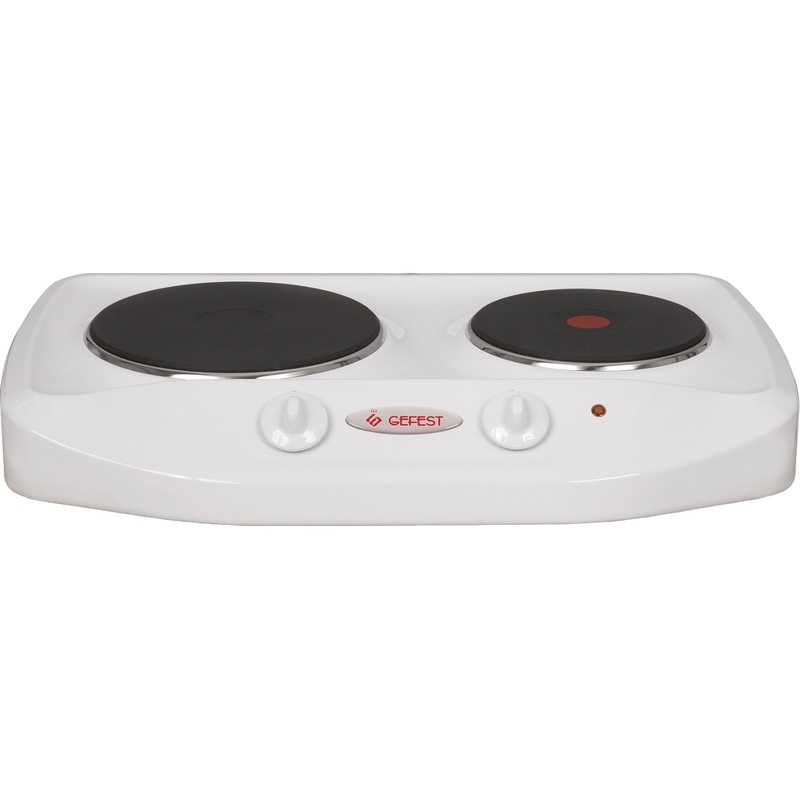 Изображение товара Настольная электрическая плита Gefest ПЭ720 белая двух конфорок