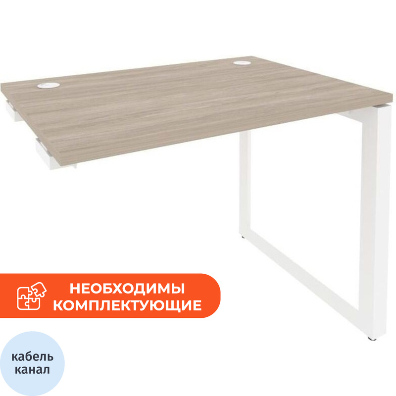 Изображение товара Стол прямой ONIX-О O.MO-SPR-1.7 дуб аттик белый 980х720х750 мм