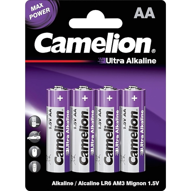 Изображение товара Батарейка AA пальчиковая Camelion Ultra (4 штуки в упаковке)