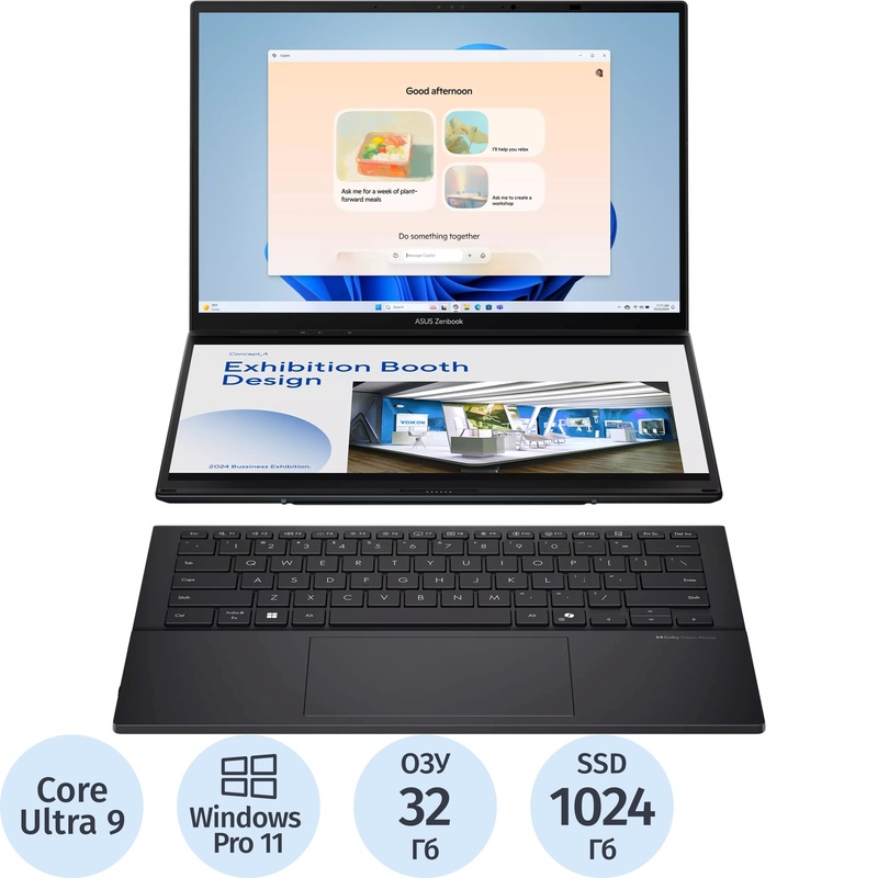 Изображение товара Asus Zenbook Duo UX8406CA PZ268X 14 32 ГБ 1ТБ OLED 14 ноутбук