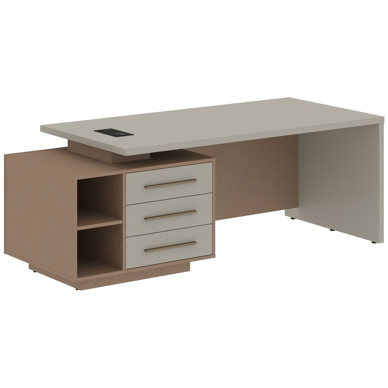 Изображение товара Стол руководителя (аметист/кобра, 900х750х2200 мм)