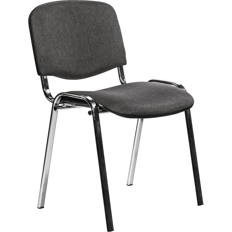 Изображение товара Стул офисный Изо серый ткань металл хромированный (530070)