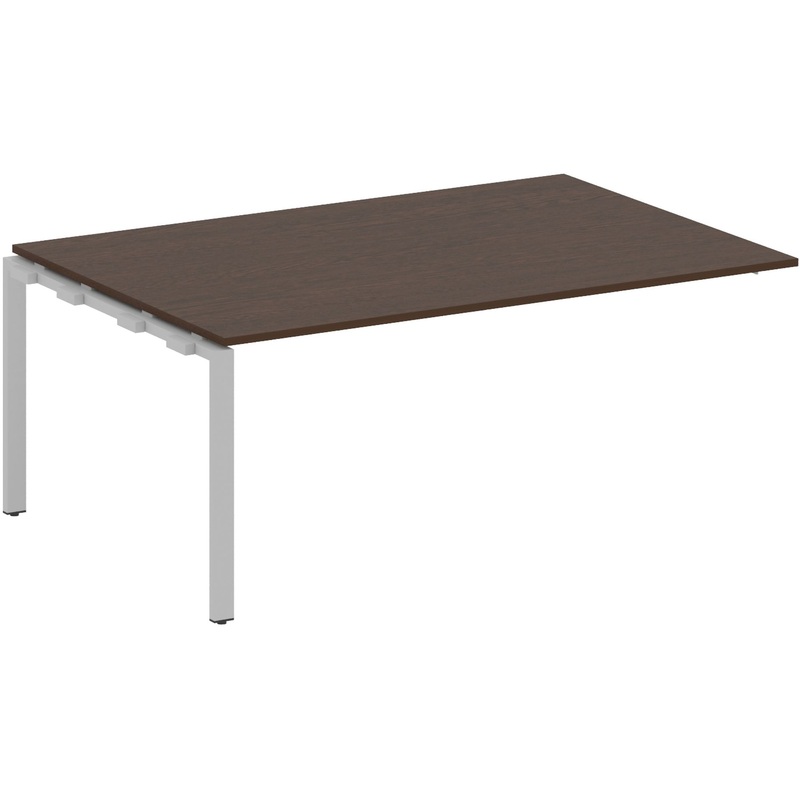 Изображение товара Стол для переговоров Metal System Style БП.ППРГ-5 венге цаво/серый 1800x1235x750 мм