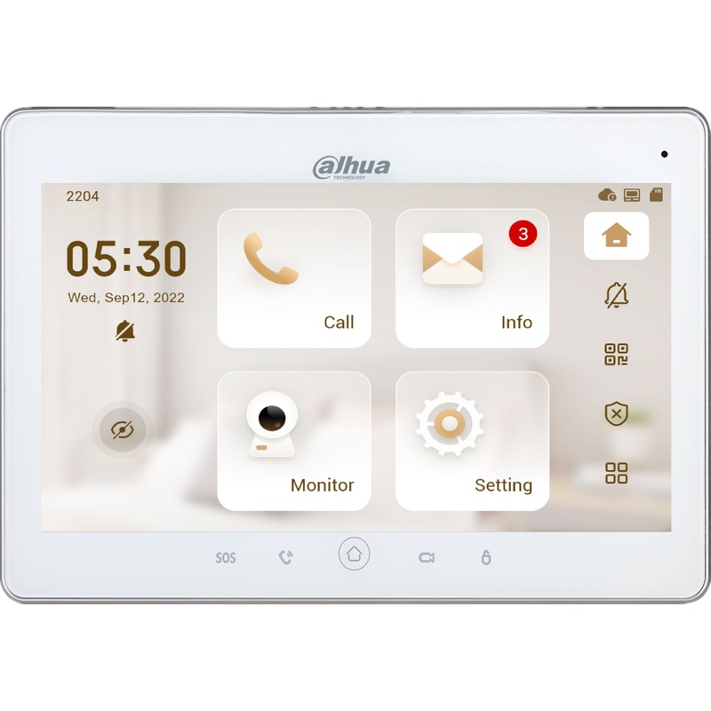 Изображение товара Монитор видеодомофон Dahua DHI-VTH5241DW-S2 белый с сенсорным экраном