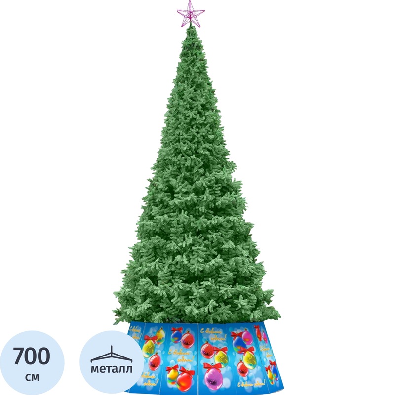 Изображение товара Искусственная уличная ёлка Green Trees Альпийская 7 метров с металлическим стволом