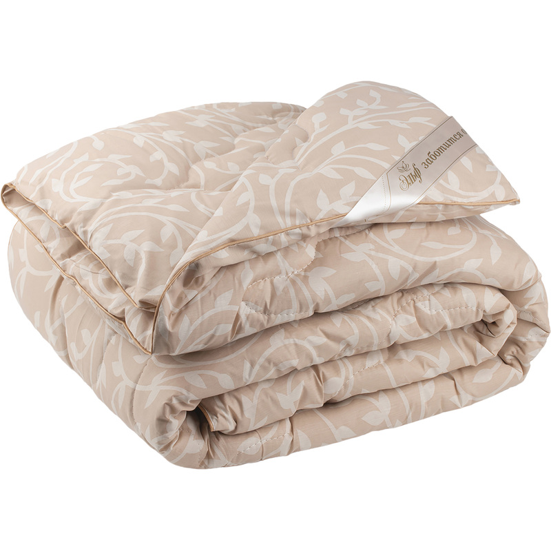 Изображение товара Одеяло 1.5-спальное Эльф 140x205 см с кантом бежевое стёганое зимнее