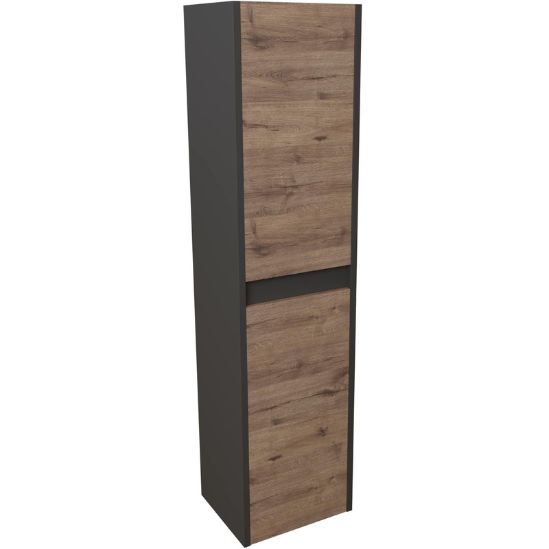 Изображение товара Шкаф подвесной Эва для ванной 300х250х1200 мм темно-серый