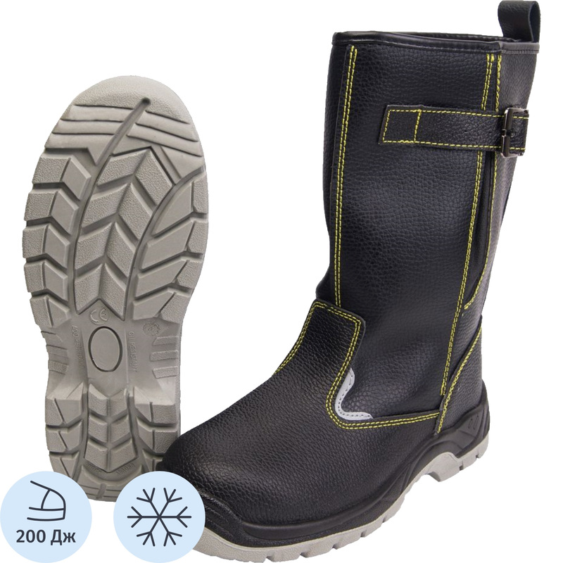 Изображение товара Сапоги рабочие зимние Лайн ПУ-ТПУ чёрные 36 размер