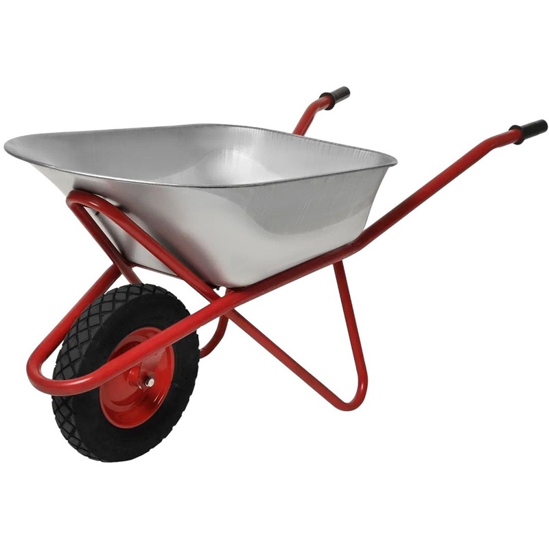 Изображение товара Садовая и строительная тачка Бизон 138091 110л, груз 250 кг, прочная и маневренная