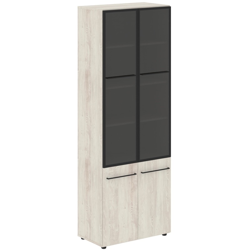 Изображение товара Шкаф комбинированный Loftis LHC 80.2 со стеклом (сосна эдмонт, 800х430х2253 мм)