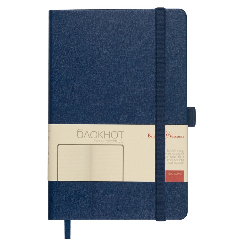 Изображение товара Блокнот Bruno Visconti City А5 с линейкой и твердой обложкой