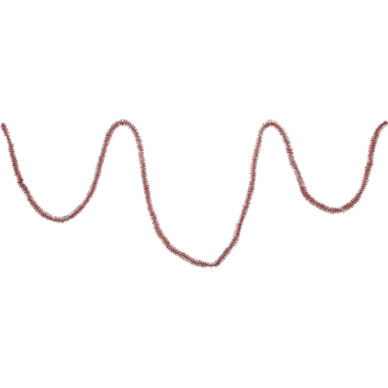 Изображение товара Мишура ёлочная новогодняя красная 200x2 см