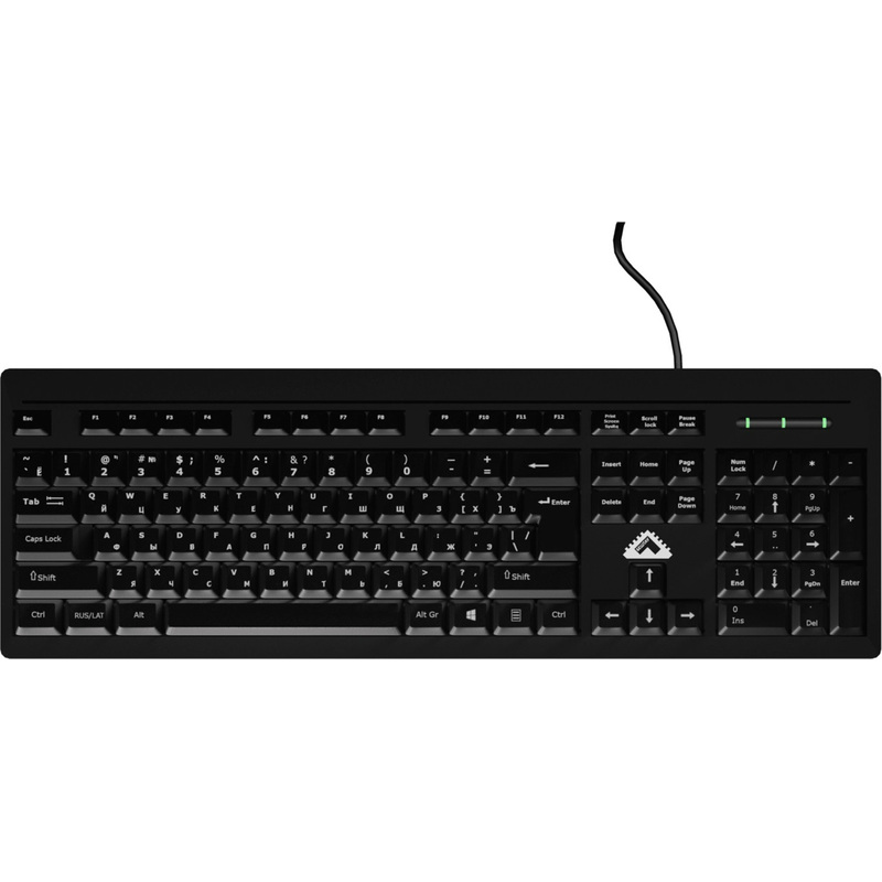 Изображение товара Клавиатура проводная Бештау КЛ104РУ с цифровым блоком USB черная