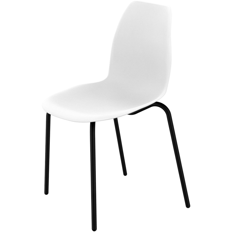 Изображение товара Обеденный стул Sheffilton SHT-ST29/S130 белый/чёрный муар металлопластик