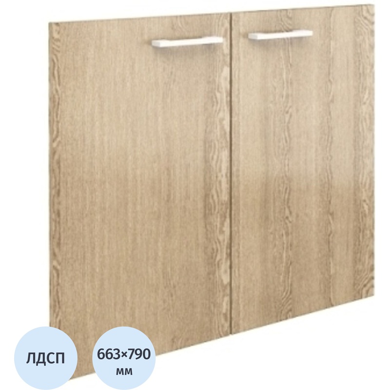 Изображение товара Двери низкие Alba AL-4.0 из ЛДСП цвет дуб нельсон