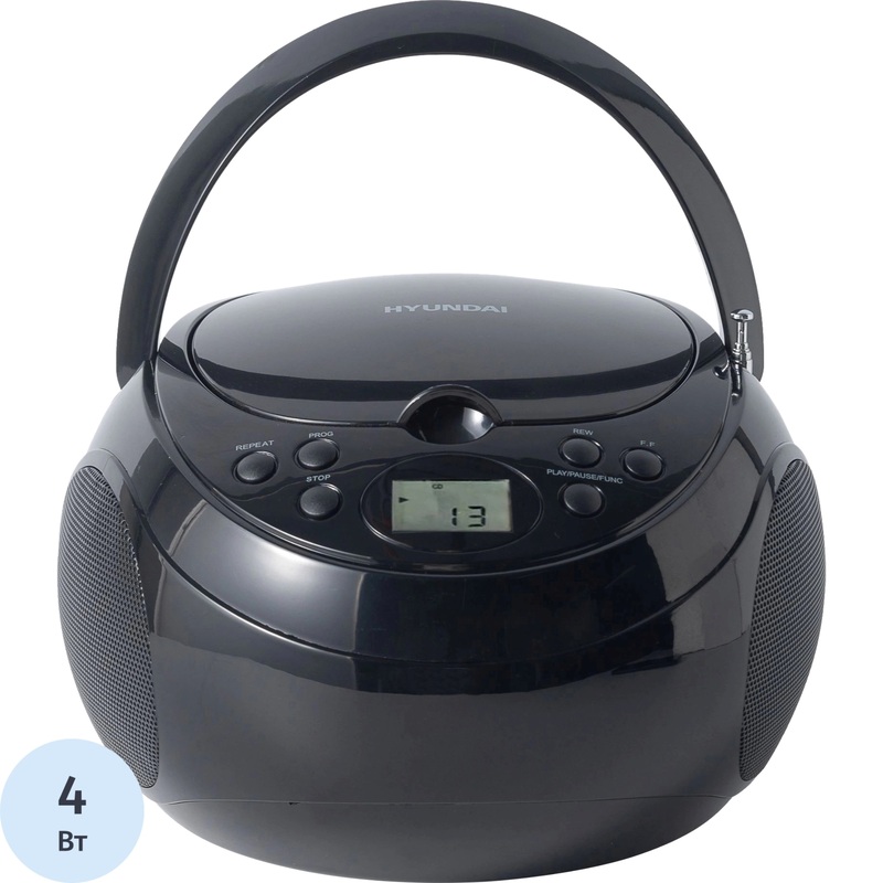 Изображение товара Уценка. Магнитола Hyundai чёрная H-CD3300. уц_тех