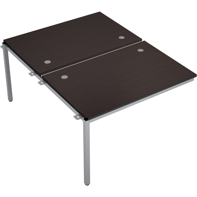 Изображение товара Элемент Avance 6МБС.288 офисный стол венге алюминий матовый 1200х1635х750 мм