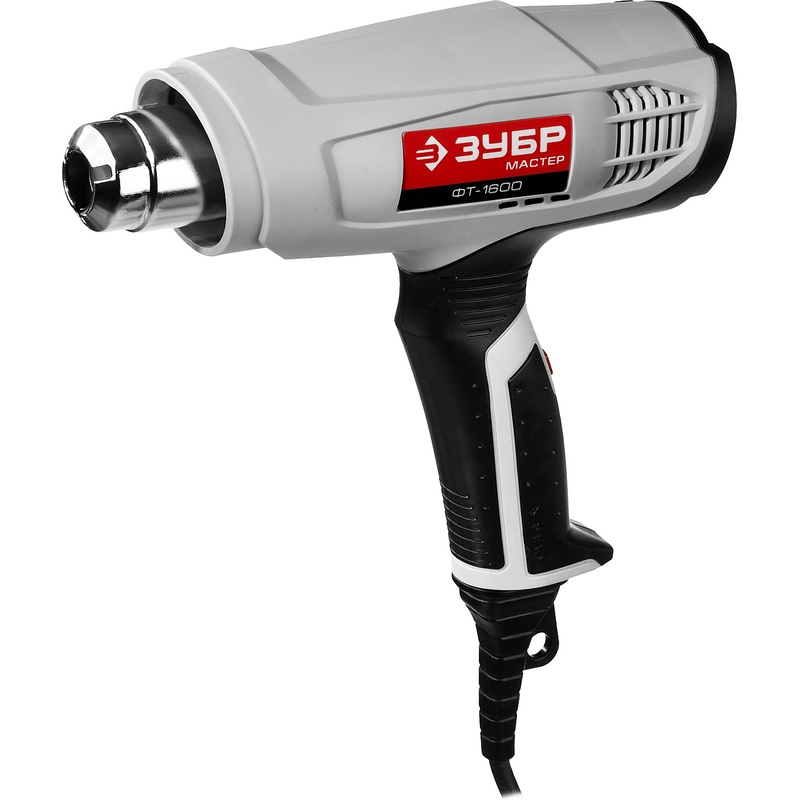 Изображение товара Фен технический Зубр ФТ-1600 профессиональный 1600 Вт для сушки и размораживания
