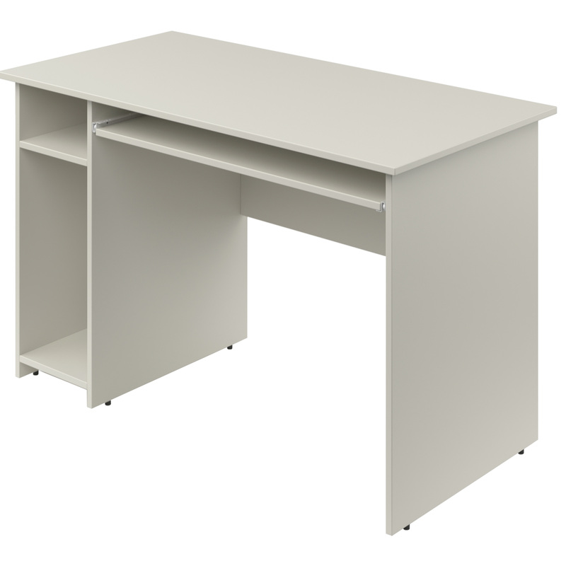 Изображение товара Компьютерный стол серый 1200х600х760 мм из ЛДСП с регулировкой