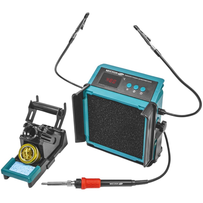Изображение товара Паяльная станция Мегеон 00348 с дымоуловителем профессиональная