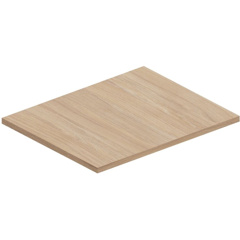 Изображение товара Полка Norman для опорной сервисной тумбы дуб светлый 432х557х18 мм