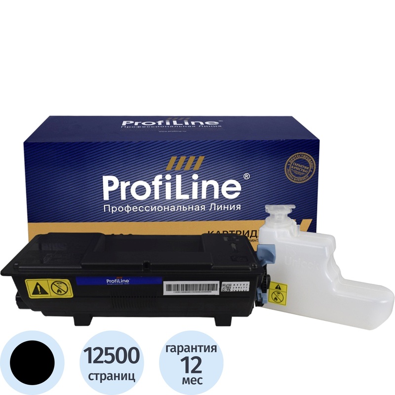 Изображение товара Лазерный картридж ProfiLine TK-3160 черный совместимый для Kyocera 12500 страниц