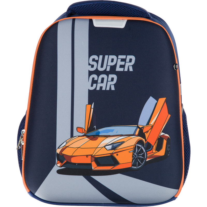 Изображение товара Ранец №1 School Light Super Car анатомический синий с одним отделением Изображение товара Ранец №1 School Light Super Car анатомический синий с одним отделением