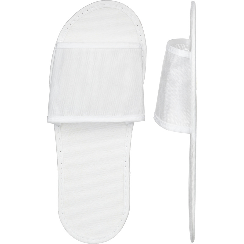 Изображение товара Одноразовые махровые тапочки МЭФ2-1 белые 100 пар в упаковке