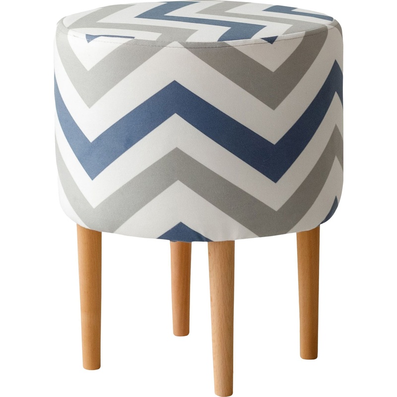 Изображение товара Пуф Лекко Скандинавия разноцветный велюр классический стиль 350x350x420 мм