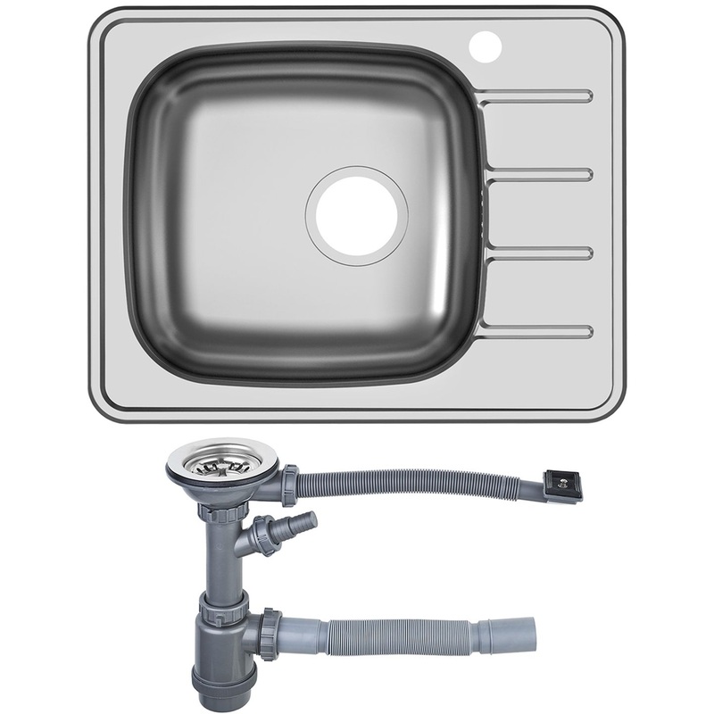 Изображение товара Мойка кухонная из нержавеющей стали Укинокс Гранд 600х480 мм с одним крылом