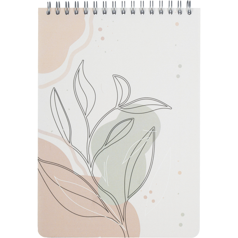 Изображение товара Блокнот Attache Selection Flora A5 80 листов спираль бежевый