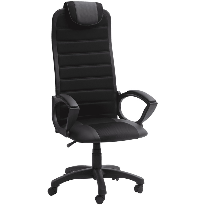 Изображение товара Кресло для руководителя Элегант L5 чёрное (искусственная кожа/сетка, пластик)