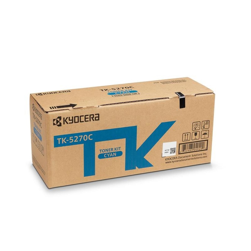 Изображение товара Тонер-картридж Kyocera TK-5270C голубой 6000 страниц для ECOSYS M6230cidn Изображение товара Тонер-картридж Kyocera TK-5270C голубой 6000 страниц для ECOSYS M6230cidn