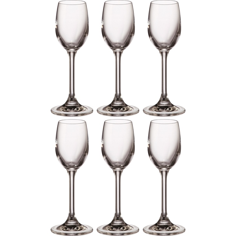 Изображение товара Набор рюмок Crystal Bohemia Sylvia 65 мл 6 штук стеклянных для водки