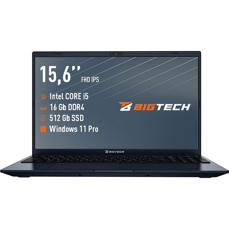 Изображение товара Уцененный ноутбук Bigtech R155 с процессором Core i5 16 ГБ RAM SSD 15.6" Full HD
