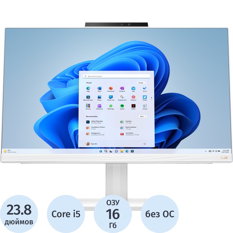 Изображение товара Моноблок 23.8 Asus AiO A5402WVAR-WPC0070 (90PT03J1-M02H30)